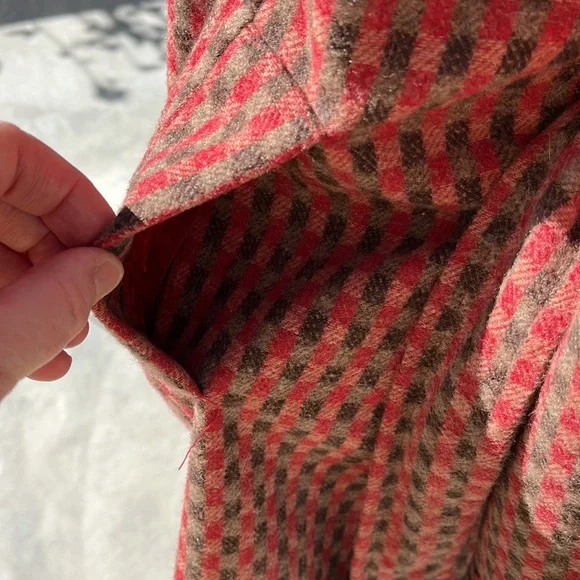 Anthropologie TULLE original clothing woven coat pink cream moss - Main Image